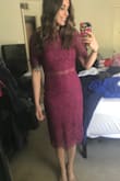 I wore this dress to a rehearsal dinner and received so many compliments! It's a modest and elegant, yet cheeky style. I may order in the white color for my own rehearsal dinner! - Markella H.