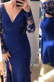 I was very scared about ordering a dress online but it came very quickly and is very good material. The fit is a little loose on the arms and chest but other than that great. It is long but I expected that because I am so short and it is an easy fix. The back is beautiful!!! - Madison S.
