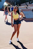 You can wear it without a bra and it's not see through. Nice soft fabric. I love it. - Brenda R.