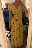 I really love this dress. The only thing I'd point out is that it shows a lot less leg than what these pictures indicate. - Nicole M.
