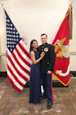 I've had this dress for years now and can't recommend it enough!! I've worn it to prom, multiple Marine Corps balls (the navy is the exact color of your Marine's trousers), and I still get compliments like it's the newest thing! It's definitely long, so wear heels (obviously), and lots of lovely jewelry! The fabric is stretchy and NOT see-through at all, but I'd definitely wear smoothing underwear and/or pasties when going backless. - Gabby B.