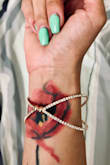 This bracelet looks more expensive than it was. Very classy and pretty. - Joanna F.