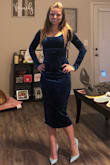 I love love love this dress... true to size! Highly recommend. - Victoria