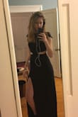 I really enjoyed the dress and I got a lot of compliments when I wore this for prom. It was very comfortable. I have a smaller chest size so the mid drift cutouts worked well for me but if your chest is on the bigger size then just be careful. - Anna G.
