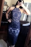I am always very hesitant to buy clothes online because of my awkward body shape and size. I have a smaller upper half with a medium sized lower half. I range anywhere from an XS to a M or from a 2-6. I bought this dress for a wedding in June and I am so happy with how it looks! I ordered a size small. I won't need any alterations and the material is amazing. Definitely worth the buy! I will be shopping from Lulus again very soon. - Hannah N.