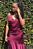 This dress is so cute! The silk fabric is such a nice touch and really makes it so much better. Great dress to wear to a fancy dinner or a night at a club. - Chrystale D.