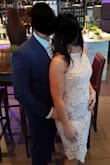 I got this dress to attend a wedding and I loved it! It's of good quality and just as pictured. The details are beautiful. I plan to wear it again for other occasions. I wasn't sure between a small or medium, I ordered the small and it was perfect, it wasn't too tight. - Julie M.