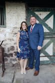 I wore this dress to an outdoor wedding and it was perfect! Comfortable, cute and not too short. The top of my strapless bra did show a little but the dark blue sheer top portion of the dress did a great job of hiding that. - Christine N.