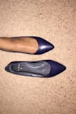 I'm a size 5 with narrow feet and fit perfect, looks exactly like the picture and has a light soft padding, my flash made it look brighter than it actually is. - Amrita B.