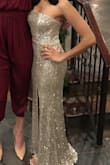 I absolutely loved the dress! It fit perfectly. The built in corset accommodated my small chest size (but would definitely fit someone with a larger bust). The rubberized seams also prevented the dress from falling down. 10/10! - Aman G.