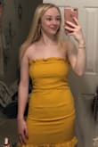 I bought this dress for graduation and I love it! It's a super comfy fabric. The only thing that bothered me is that it didn't fit snug to my body but still very cute. - Karly R.