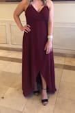 I wore this dress to a wedding shower and everyone loved it and asked where I got it from. I usually wear a size medium but I ordered a large just in case and it fit perfectly. I wore it with a strapless bra. - Lynette M.