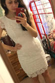 I ordered this dress for my college graduation. The quality is great and everything about it is beautiful. For me the length was a little longer than shown in the photo, but I actually liked it better that way. - Christina G.