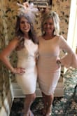 I ordered this dress and wore it to my Tea Party themed bridal shower! I usually wear between a small and a medium depending on the cut/style of the dress. I ordered a medium in this one because it's a bodycon and I didn't want anything super tight for my bridal shower. It felt a little loose in the top part, but I wouldn't have gotten a smaller dress. I walked around for hours in it and it was so comfortable. I love this dress, and Lulus for that matter, and I recommend them any chance that I get! - Baylie J.