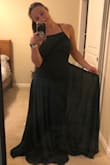 The liner underneath is like a dark torquiise, and it kind of shows through. Had to return. I need a true green, no blue. It also had a huge gap on the side bust. I'm a 32DD, ordered a medium, and still couldn't fill it out - Xochitl M.