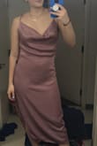 I love this dress! It is very elegant and formal but it accentuate sexy parts of the body. The front part is a little too loose for me, I don't have a huge bust so I just have to be careful if I lean forward or something. Overall it's soooo worth it. - Sofia L.