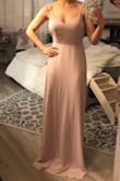 I love the way the back looks!! But the front wasn't too supportive in the chest area. Definitely a dress for the smaller chest size? - Shannan G.