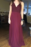 So I bought this dress for prom, and I absolutely adore it. With a little adjustment of the straps, it fits perfectly. All I have to do is get the bottom hemmed a little shorter. - Madi H.