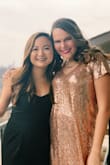 Bought this dress for a formal and it looked great! Definitely a statement piece if you're looking to stand out. Dress runs a little big, I am between two sizes and went for the smaller one. I was worried about the v-neck looking weird and it didn't at all. So many compliments! I would buy again! - Tess W.