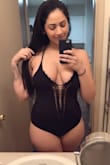 I originally ordered a medium but the suit was too small for my bust. I returned it for a large and it fit like a glove! The back is a little cheeky but I love it. - Brooke P.