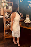This dress fits perfectly, got so many complements on my bridal shower. The only problem I had was when I started twerking the back part ripped. But I guess that was my fault lol, beautiful dress. - Stefanie M.
