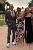 The dress was so much fun to wear for a wedding I went to. Normally a medium and I purchased a medium. Was tight at the chest area but got a little looser the longer I wore it. Def would size up if you have larger breasts. - Amb M.