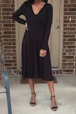 This is one of my favorite dresses. The material is nice and it's a great length. I can't wait to get it in blue. - Keyla F.