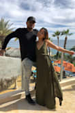 I wore it to a trip to CABO. It's so cute and I love the material. - Joy C.