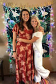 This dress was wonderful. I had recently gained some weight, and it hid all the areas that I was self conscious about. Because it is a wrap dress, be prepared for some cleavage! - Devon W.