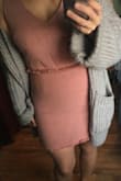 I'm usually between a small and a medium. I went with a small and it fits perfect! Just is a little more form fitting than on the model. - Jillian C.