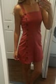 I wear this dress all the time. I love the cut and the style! - Sabrina P.