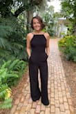 I finally felt like I was dressing my age for a wedding. I dressed it up with some jewelry, and I felt so cute! This romper fit me absolutely perfect on every inch of my body- besides the length. It was a couple inches too long but nothing you can't hem up quickly. The quality is so nice and it's super comfortable. You don't really need a bra with it if you're practically boobless like me, but I got the sticky silicon ones from Target and they helped to fill out the top perfectly. Can't wait until the next time I can wear it! - Kristin S.