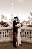 This was an absolutely wonderful dress for a Vegas wedding! It was simple and easy to travel with. It hugs the body nicely, but isn't too suffocating. I bought the same shoes the model wore and it was perfect; no need for a tailor! - Leslie R.