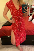 Pretty print but small arm holes and small through the chest - even though I don't have a large chest! - Lara S.