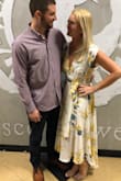 This dress was so flattering. I was nervous about having a smaller bust and being taller, but I ordered a small, wore 3.5 inch heels and wouldn't change a thing. I felt like it was the perfect dress for my rehearsal dinner and got so many compliments on it!! - Shelagh J.