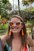 I love the color! They went with everything I wore on vacation in Hawaii! - Kristin W.