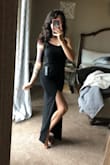 The fit is perfect, the fabric is good. It's not see through, and that's always my worry. I love it! Can't wait to wear it on date night. - India K.