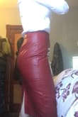 This shirt is so beautiful!! I originally bought it in a medium but could barely get the skirt over my butt. I re-ordered it in a large and was nervous it wouldn't fit my waist but it ended up fitting perfectly. This skirt is so sexy and it's long enough to still look professional!! - Meghan M.