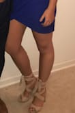 Love these heels, a little on the tall side since they are over 4 inches (almost 5!) but great quality. The straps sometimes fall but if you tie them right you should be fine. Highly recommend! - Jessica K.
