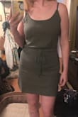 I was really excited for this dress for my Florida vacation! It fit pretty well, was a little short. But I decided to return it because it has the type of fabric that wrinkles SO EASY! I sat for a minute or two just to test it and immediately had wrinkles and was worried it would wrinkle/stretch out as I wore it. Great color though! - Sheyna R.