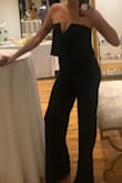 This was exactly what I expected it to be. I probably should have ordered a small (my usual size), but it was sold out so I rolled the dice and ordered a medium. It fit, but I was having to pull up the top a bit. That being said - it runs true to size. I received compliments all night and am planning to have the top taken in so I can wear it again. - Carrie M.