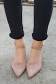 Fit was just right, and color is true to model photos. High quality, soft materials, and thick block heel makes them very comfy to walk around in :) - Michelle H.
