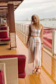 I loved this outfit- I wore it on a cruise and got so many compliments! It fit perfectly too, the only issue was that I could not tie the back, but other then that it's perfect. - Kristen H.