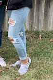 These are by far my new favorite jeans! Super comfortable, stretchy and flattering. I plan on buying more in a different color. - Elizabeth G.
