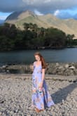 Loved this dress - wore it for a wedding in Maui, HI... It was gorgeous and I received a lot of compliments, but it was hard to wear a sticky bra with it. It kept opening and so boob tape may have been helpful. Also, in Hawaii, it is super windy and the dress flew open a few time, oops! - Chloe A.
