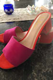 Love this color which is why I bought the shoes.  A bit "clunky" when you walk but that's the style no fault to the show.  A little still but hoping they'll break in.  Size was perfect. - Ingrid T.