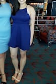 I wore this for my sister's wedding. We had it on a cruise ship and it was the perfect dress for the occasion. If you're busty, make sure to size up, because there's no stretch to this dress at all. Even if it was bigger than your normal size, it won't hang because of the ties in the back. - Julie C.