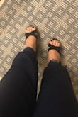 Heels always tend to run big on me and never know a definite size to order. Always get my sneakers and flats in 9s and ordered an 8.5 in these soons. There was some room on heel so I possibly could of ordered an 8. - Tammy K.