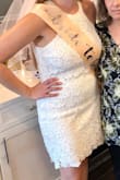 I ordered this for my bridal shower and it was so perfect for the occasion! I got so many complements. It fit perfectly, although I had to alter the bust area as it was a little loose in the armpit area due to my build. - Kristy B.