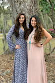 Loved it but it's a little showy when you sit if you're not mindful of the high splits on both sides! It's a light-weight cotton material (great for summer). - Savanna R.